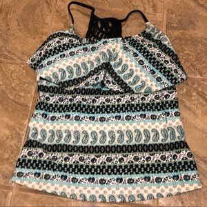 Arizona Jean Company Tankini Top, Size XL